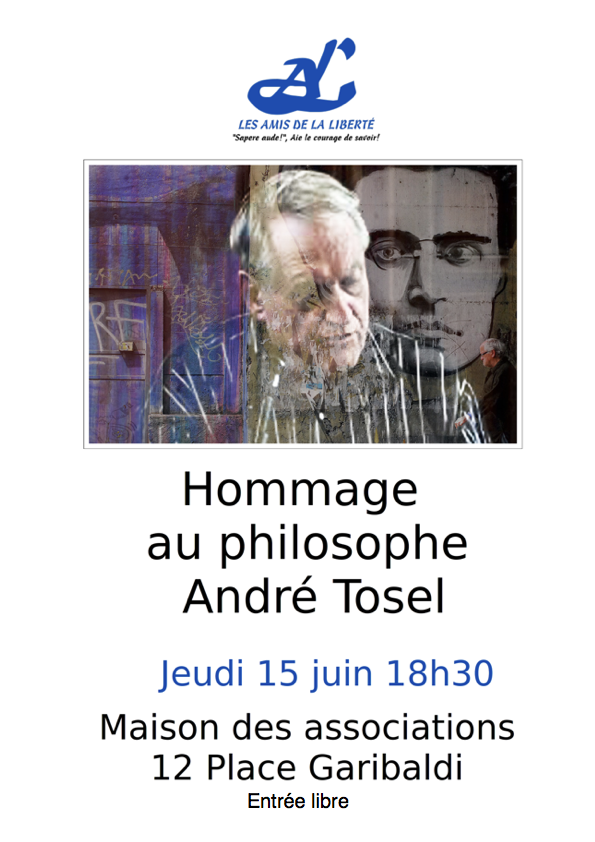 affiche hommage André Tosel