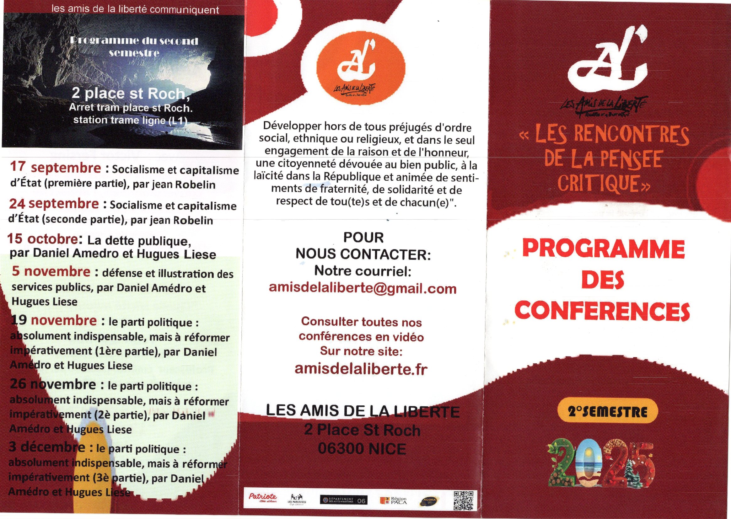 programme recto automne 25